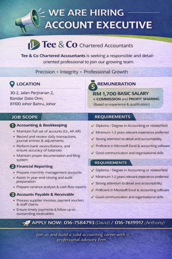 Accounting Firm (Bandar Dato Onn ACCOUNTANT) 新山会计楼